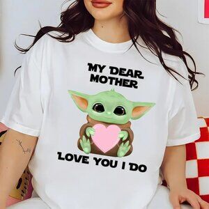 My Dear Mother Alien Shirt Baby Alien Heart Cute Mothers Day Gift T-Shirt 89